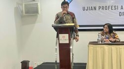 Wakil Ketua DPC PERADI Makassar dalam sambutannya Tekankan Komitmen Moral dan Etik kepada Peserta Ujian Profesi Advokat